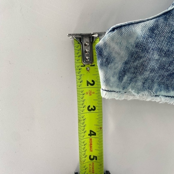 Decree Denim Daisy Duke Fringe Jeans Juniors 7 - Picture 6 of 6